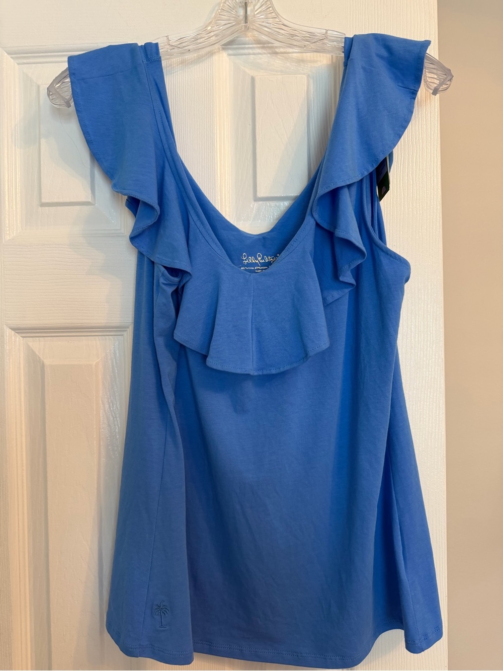 Lilly Pulitzer Periwinkle Ruffle Tank Top